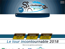 Tablet Screenshot of challengecyclistedesbleuets.com